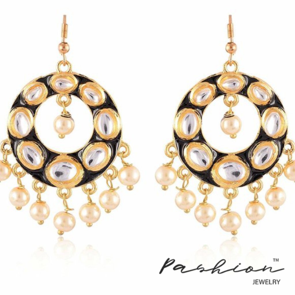 Enamel Statement Earrings